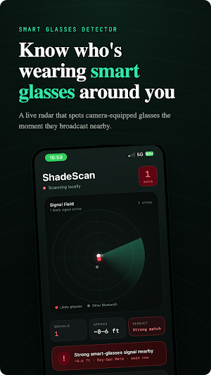 Smart Glasses Detector Scan Screenshot 0