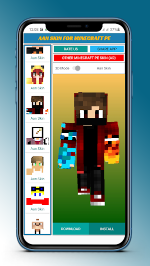 Aans Skin for Minecraft PE Screenshot 2