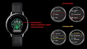 Green Firefly Quartz Wear OS Screenshot 1