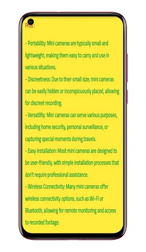 A9 Mini  camera v720 APP Guide Screenshot 2