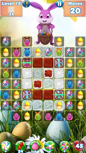 Bunny Match - Easter games and match 3 games screenshot 3
