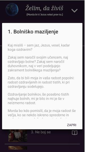Želim, da živiš Screenshot 2