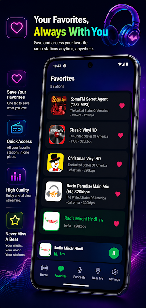 TuneSphere: Radio & Podcasts Screenshot 2