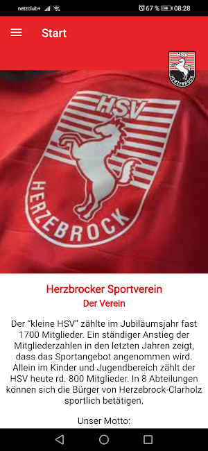 Herzebrocker Sportverein Screenshot 1