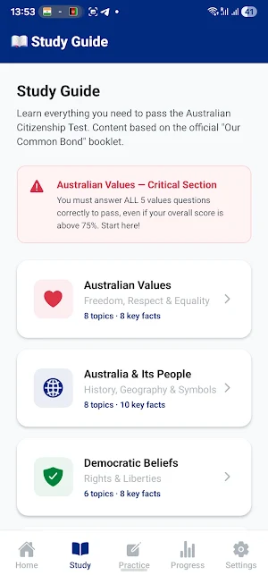 ACE Aus Citizenship Screenshot 1