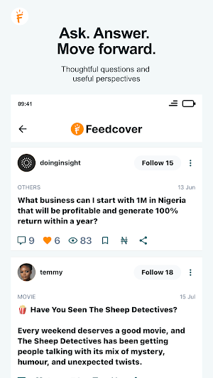 Feedcover: Watch, Read & Ask Screenshot 2