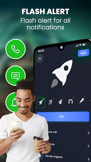 Flashlight & Flash Alert Screenshot 2