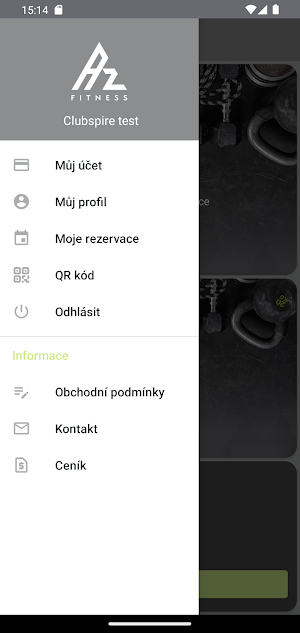 AZ FITNESS Brno Screenshot 1