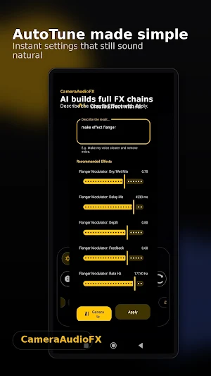 CameraAudioFX: AI Vocal FX Screenshot 2
