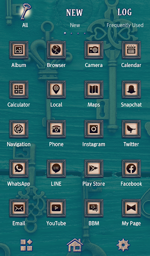 Antique Keys Theme Screenshot 2