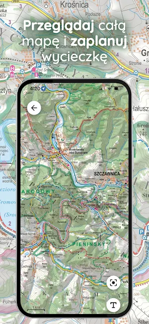 Pieniny – mapa turystyczna Screenshot 2
