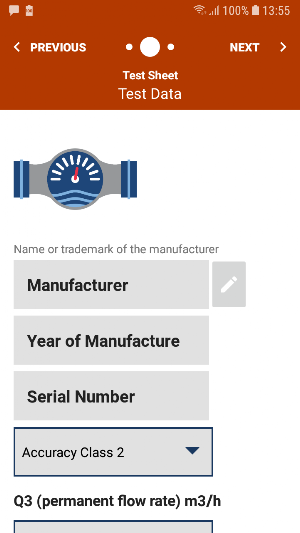 HSS-APP Water Meter Test Kit Screenshot 2