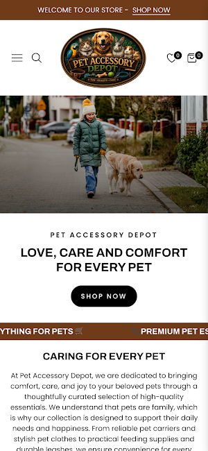 Pet Accessory Depot Screenshot 0