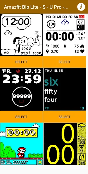 Amazfit Bip Lite / S Watchface Screenshot 2