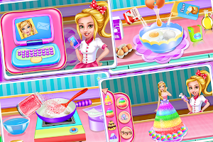 Christmas Doll Cooking Cakes & Desserts- Bakery 🎂 Screenshot 0