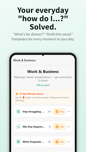 AI Prompt Templates - AI Chat Screenshot 1