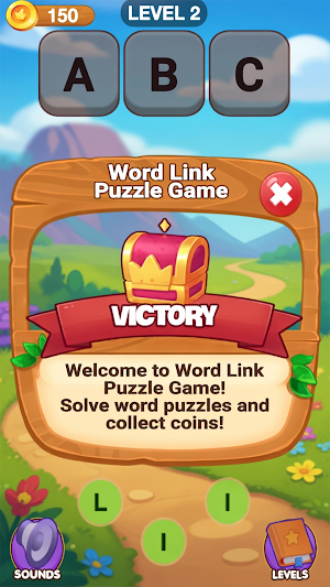 LinkWord Puzzle Brain Game Screenshot 1