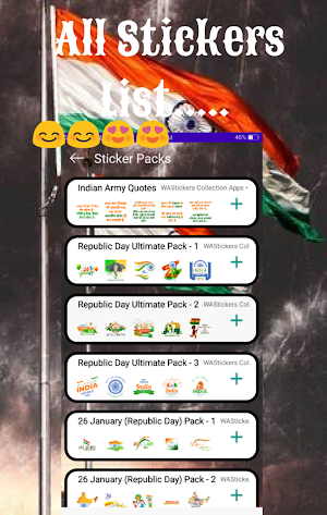Republic Day Stickers for Whatsapp- (26th January) Screenshot 2