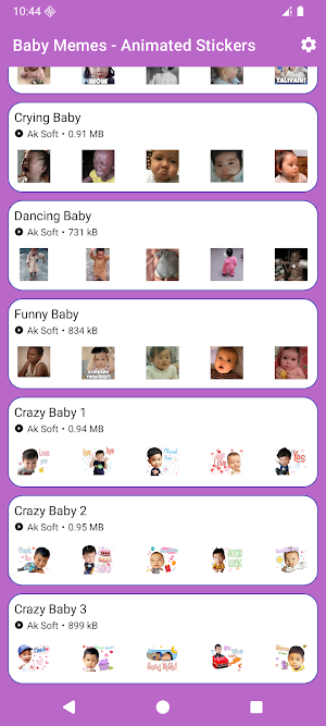 Baby Memes - Animated Stickers Screenshot 1