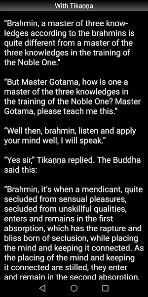 With Tikanna Sutta - Buddhism Screenshot 2