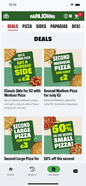 Papa Johns NL Screenshot 1
