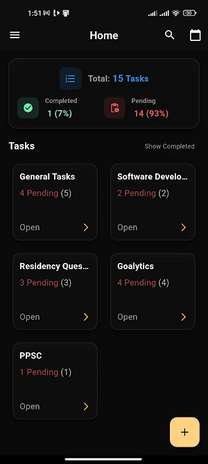 Goalytics - Task Manager App Screenshot 1