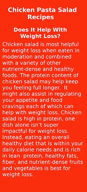 Chicken Pasta Salad Recipes Screenshot 3