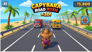 Capybara Road Rush Screenshot 1