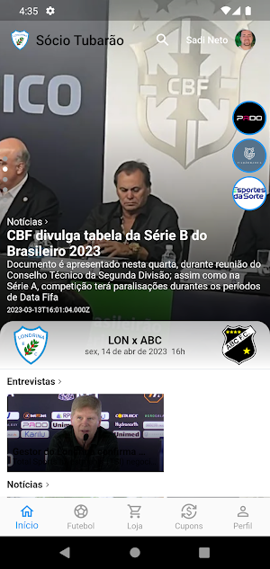 Sócio Tubarão Screenshot 0