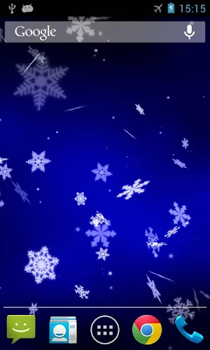 Snowflake 3D Live Wallpaper Screenshot 2