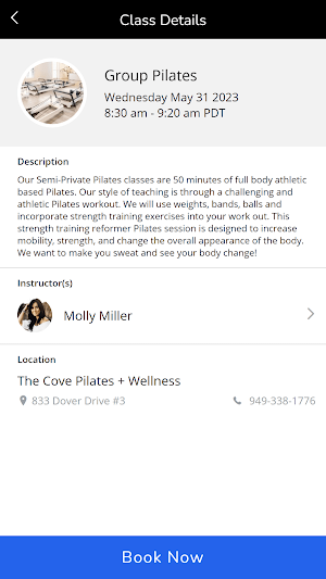 The Cove Pilates and Wellness Screenshot 2