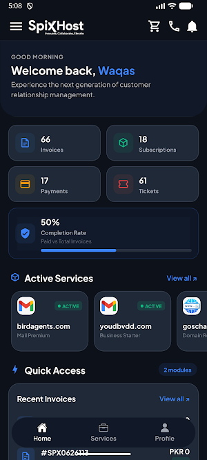 Spixhost Screenshot 1