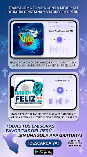 Radios Cristianas en Vivo Perú Screenshot 1
