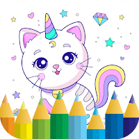 Unicorn Cat Coloring