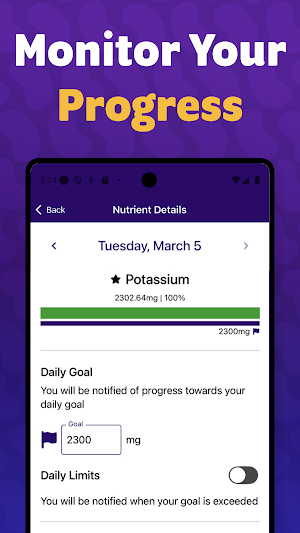 My Kidney CARE Nutrition Screenshot 2