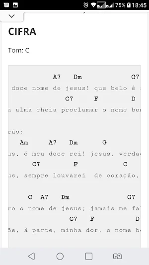 HARPA CIFRAS Screenshot 2