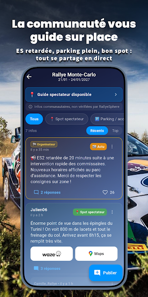 Rallye Sphere – Résultats Live Screenshot 2