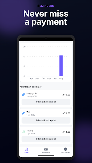 Subscription Tracker Screenshot 1