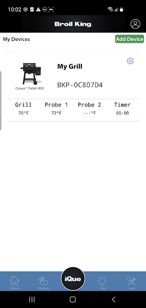 Broil King iQue Screenshot 1