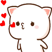 animated mochi cat sticker