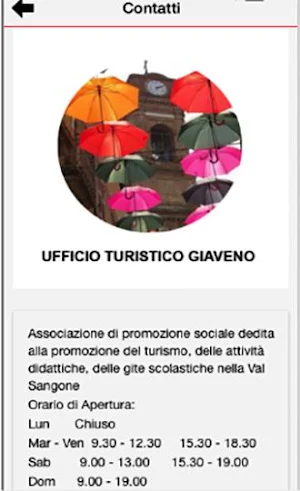 Ufficio Turistico di Giaveno Screenshot 1