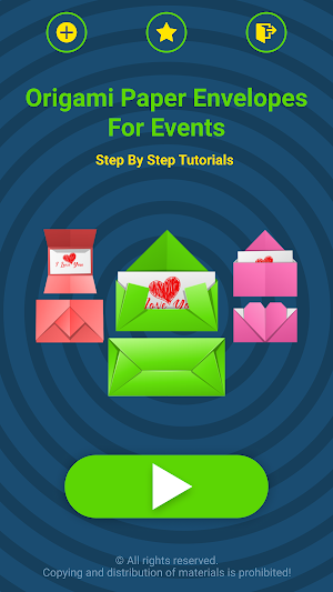 Origami Envelopes For Events Screenshot 1