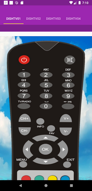Dish TV Remote Control Screenshot 1