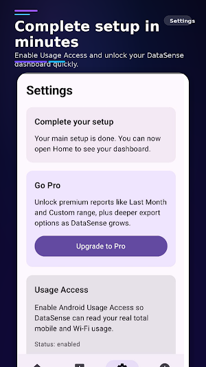 DataSense Data Tracker Screenshot 1