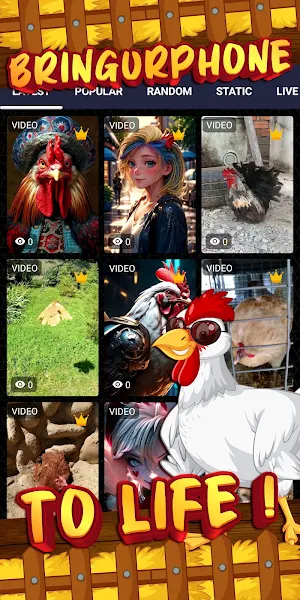 Chicken Wallpaper: HD & Live Screenshot 1