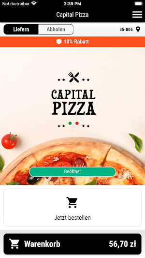 Capital Pizza Screenshot 0