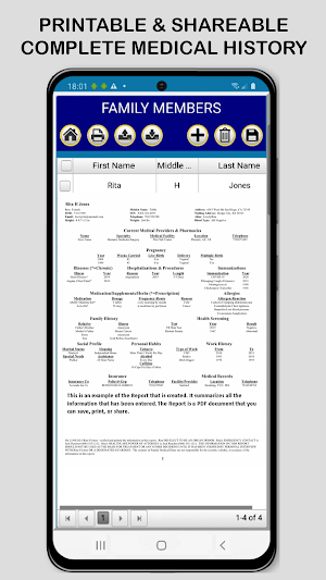 FAMILY MEDICAL DIARY Screenshot 1