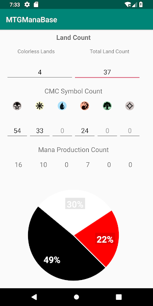 MTG Mana Calculator Screenshot 1