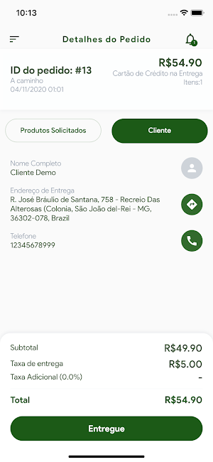 Demo Entregador - Dono do App Screenshot 2