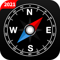 Digital Compass Free – Weather, Torch Light, Map
